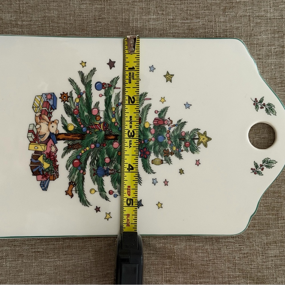 Spode Christmas Tree Porcelain Charcuterie Board or Hanging Decoration - Picture 4 of 4